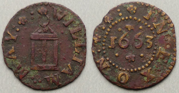 Exeter, William May 1663 farthing